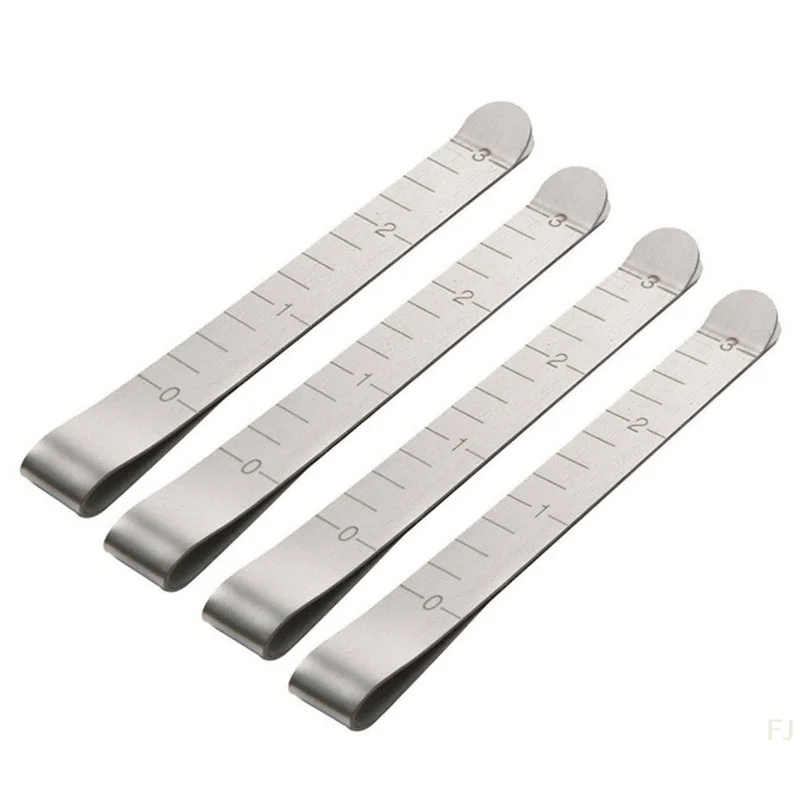 [YU]5Pcs/Pack Metal Sewing Crimping Clip Stainless Steel Ruler Measurement Clips