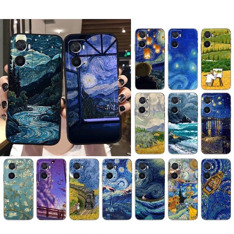 Vincent Van Gogh Art Case For OPPO Realme 10 Pro Plus GT 2 Pro X2 Pro XT C25S 8 7 6 Pro 6i GT Master C3 C21 C21Y X3 SuperZoom