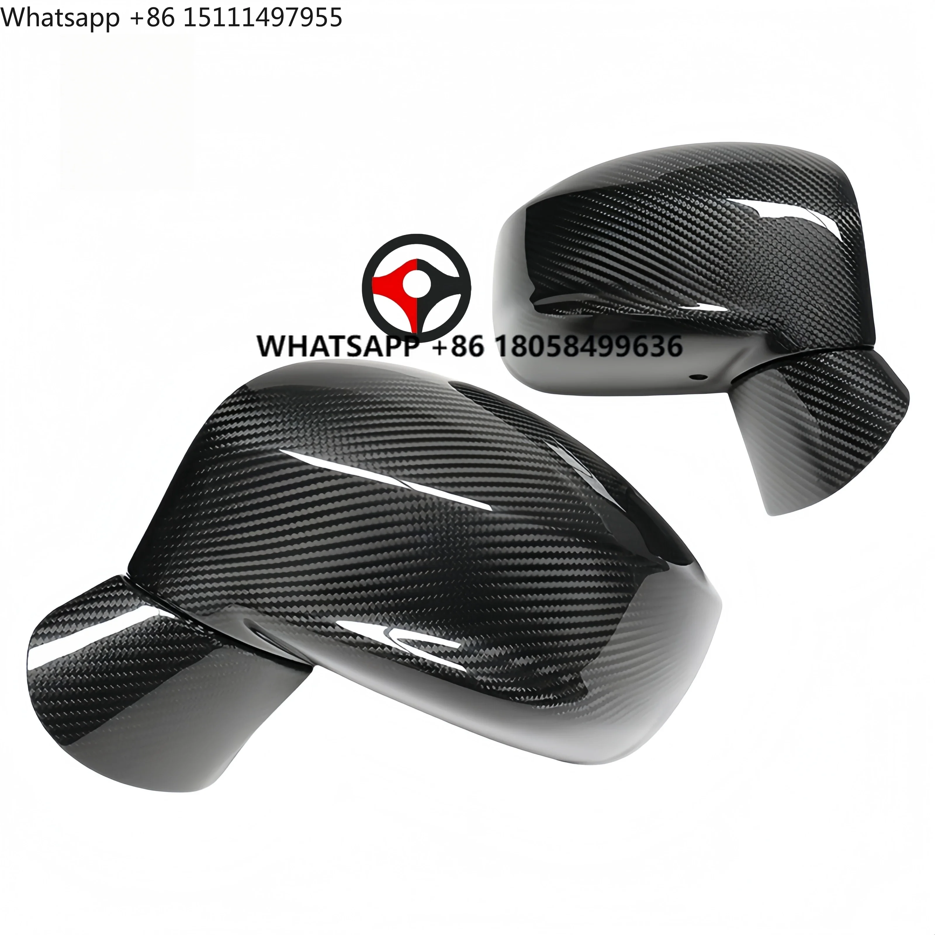 For NISSAN GTR R35 Real Carbon Fiber Rear View Mirror Cover Accessory Compatible Replacement Car Side Rearview Caps Shell