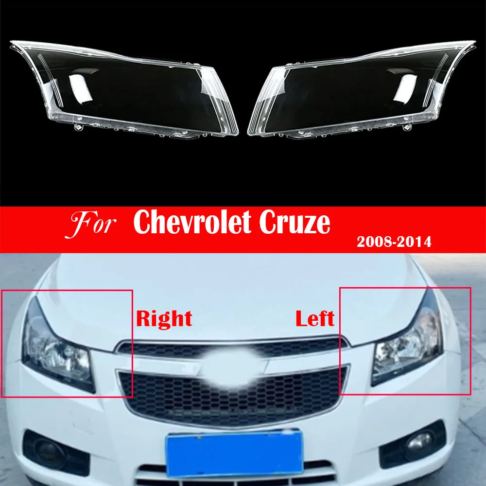 Car Front Headlamp Lens For Chevrolet Cruze 2008 2009 2010 2011 2012 2013 2014 Headlight Cover Replace Light Auto Shell Shade