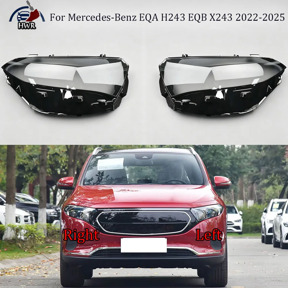 For Mercedes-Benz EQA H243 EQB X243 2022 2023-2025 Headlamp Lens Headlight Car Headlight Shell Replacement Headlight Cover