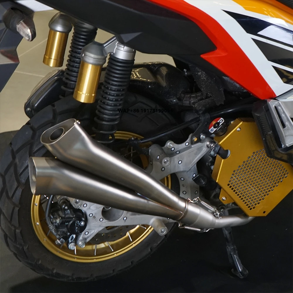 New for ADV 160 Exhaust Stainless Steel Torch Gemini Full Exhaust Polished Optional Deep Powerful Exhaust Note