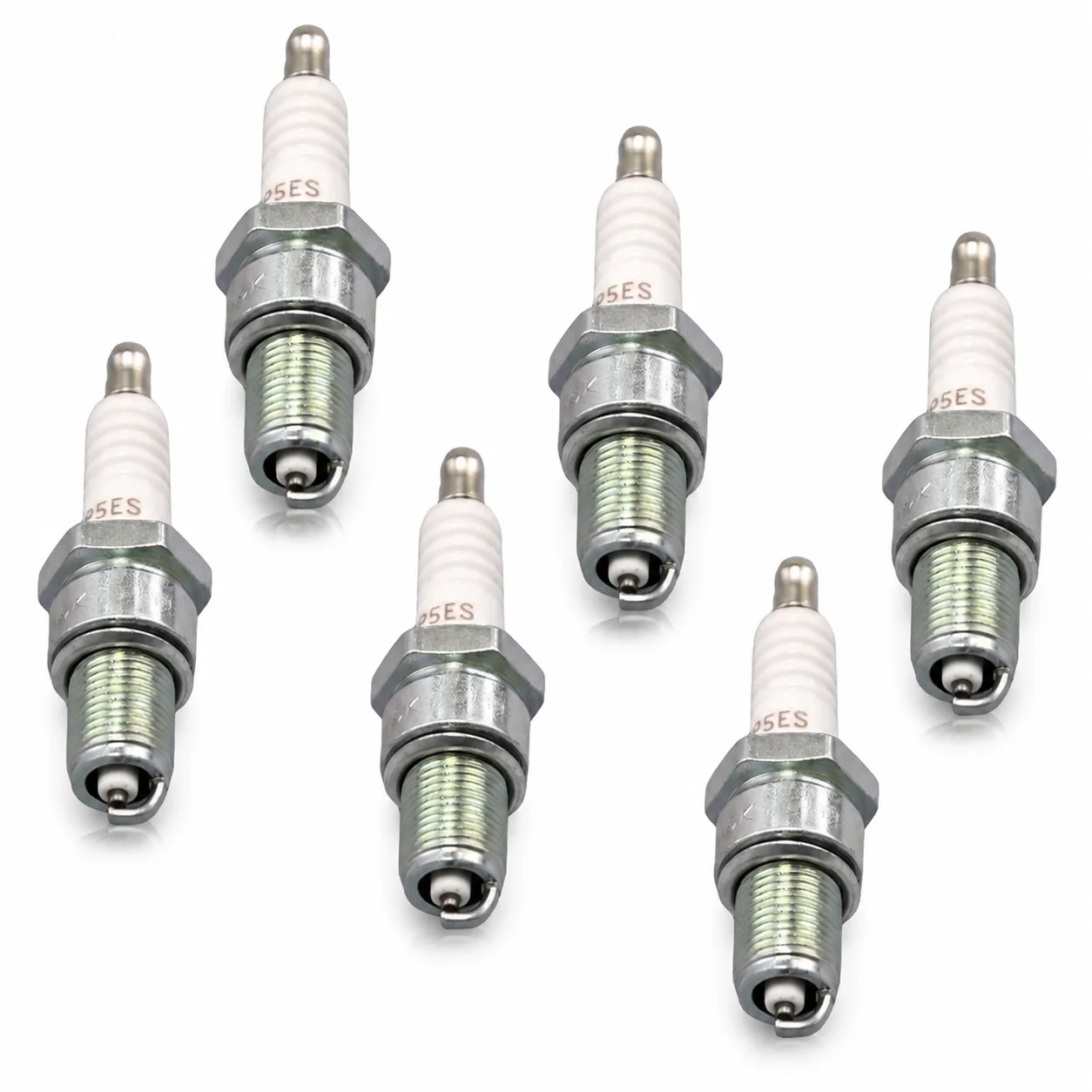 6 Pack Spark Plug For Honda GX160 GX120 GXV120 GXV160 Replaces NGK BPR5ES 7734 Torch F5TC F5RTC 98079-55846 Small Engine Tune Up