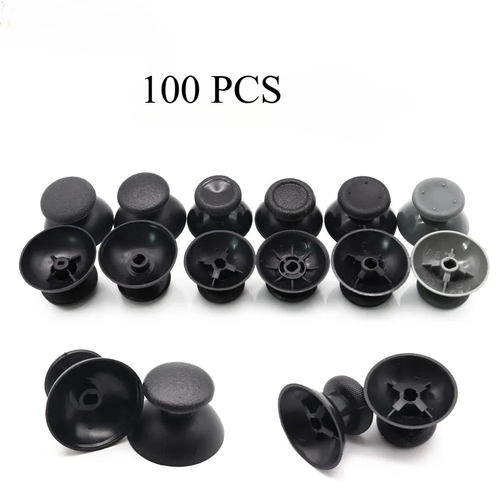 100 PCS 3D Analog Joystick Stick Module Mushroom Cap For Sony PS5 PS4 Ps3 Xbox One Xbox 360 Controller Thumbstick Cover