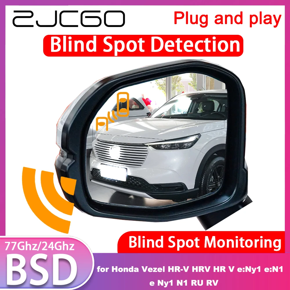 for Honda Vezel HR-V HRV HR V e:Ny1 e:N1 e Ny1 N1 RU RV Active Blind Spot Assist Detection Monitoring Information System 77GHz