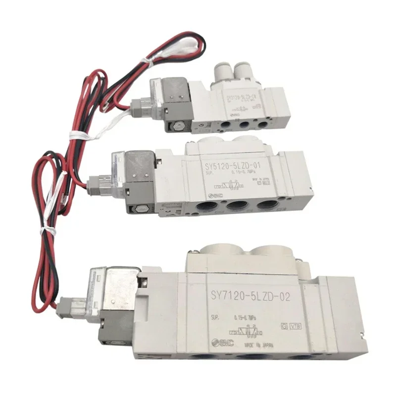 5 Port Solenoid Valve Plug-in SY5120/5220/5320 SY5120-5LZE-01 SY5220-5D-C6 SY5220-5LZD-01