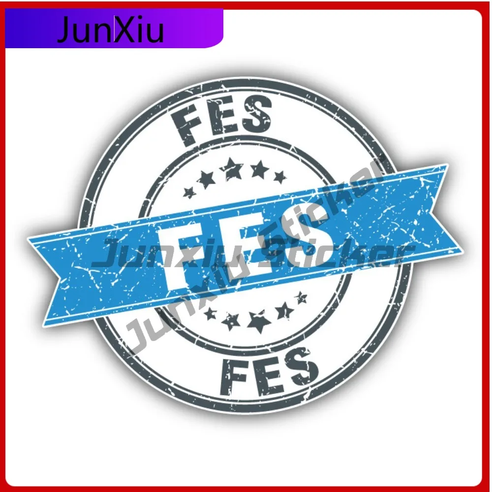 Fes Creative Sticker Travel Stamp Car Decal Bumper Stickers Anime Style Truck Use For Laptop Surface Automotive Decor Scratch