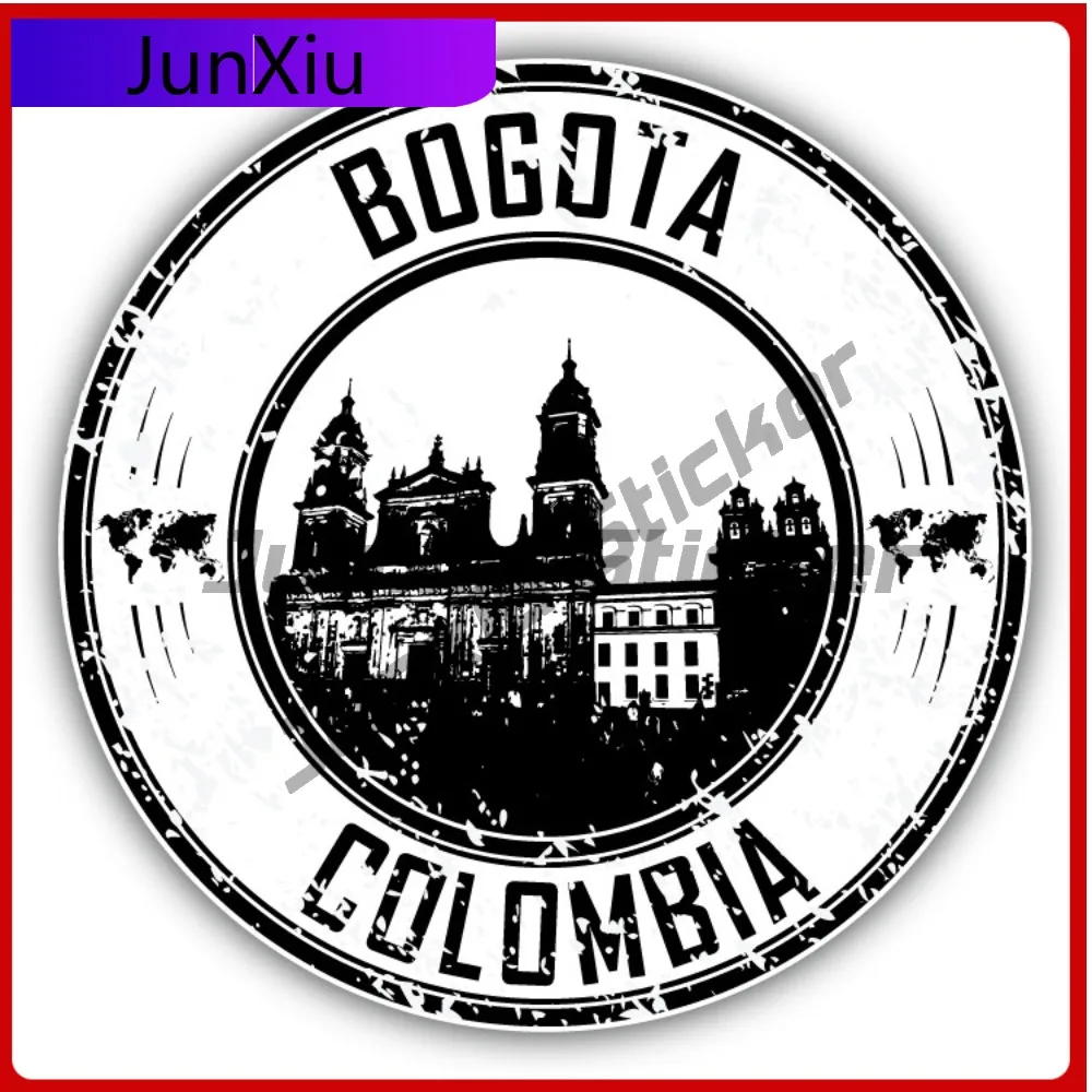 Bogota Colombia Creative Sticker Stamp Travel Car Decal Bumper Stickers For Car Windows And Trunks Anime Style Window Use Wat