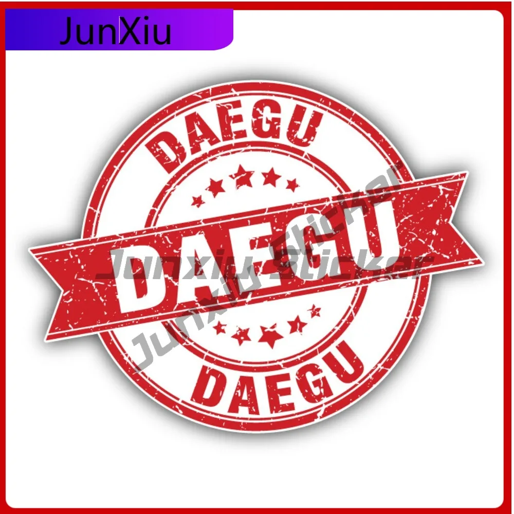 Daegu Creative Sticker Travel Stamp Car Decal Bumper Stickers Funny Style Bumper Use For Laptop Surfac Vehicle Exterior Decor