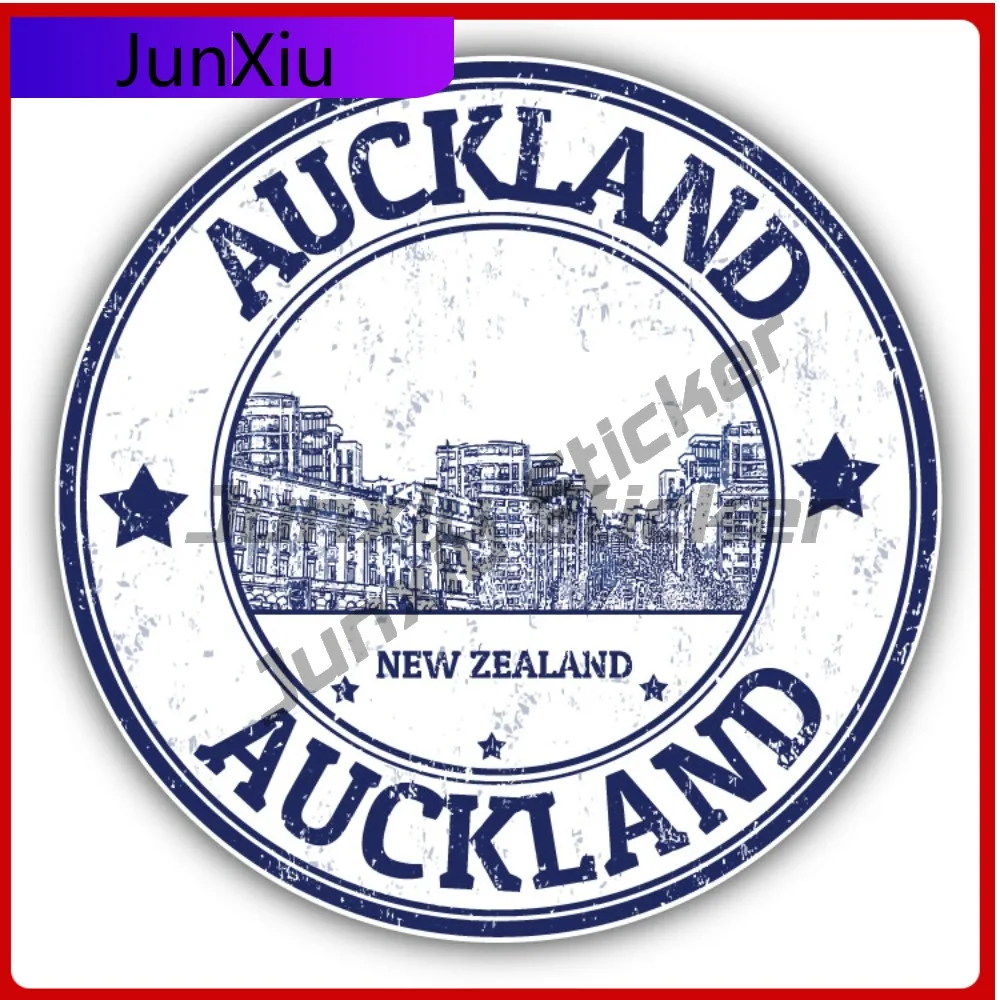 Auckland New Zealand Creative Sticker Stamp Travel Car Decal Bumper Stickers For Door Trim Funny Style SUV Use Waterproof Vin