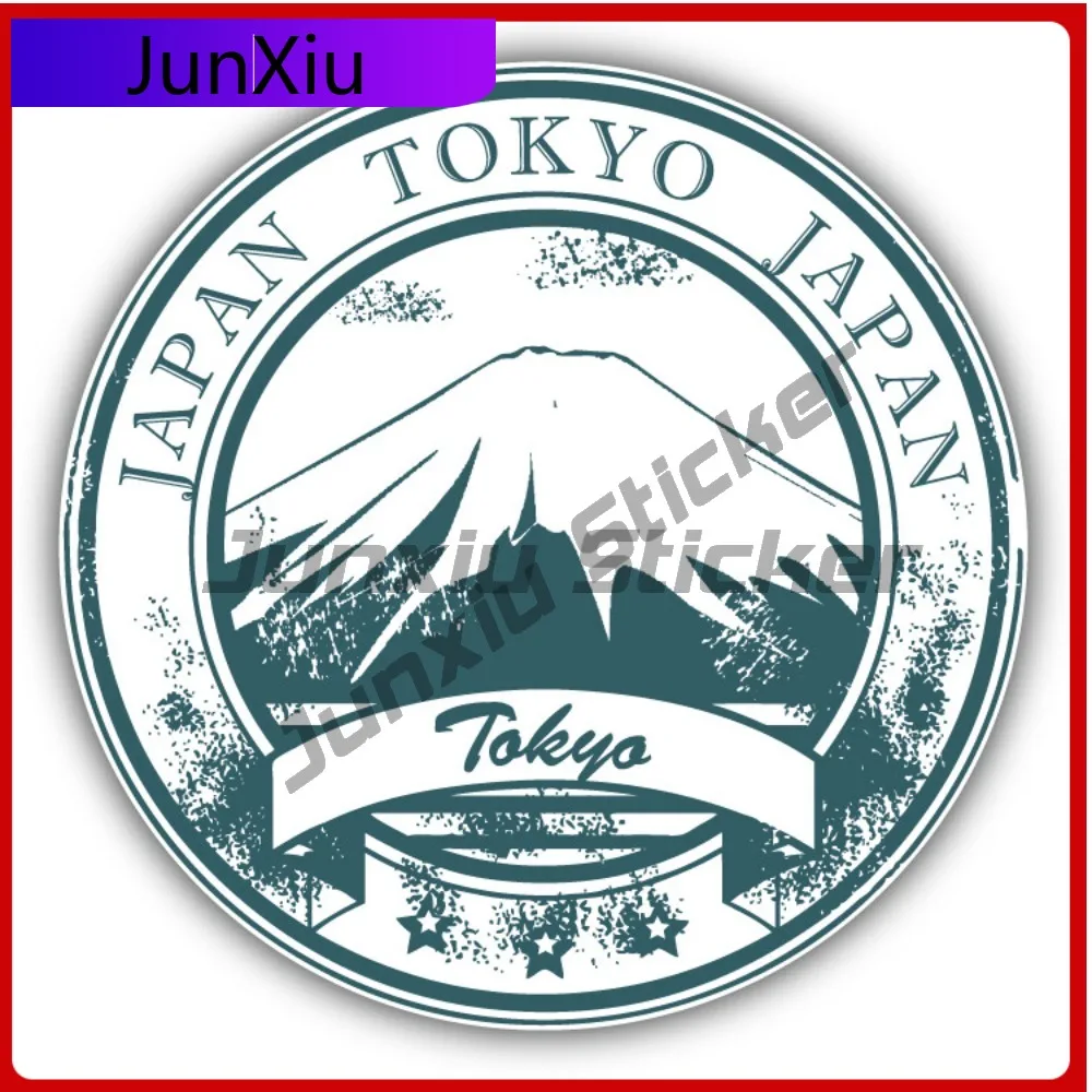 Tokyo Japan Creative Sticker Travel Stamp Car Decal Bumper Stickers Anime Style Car Use For Car Window Car Accessories Waterp