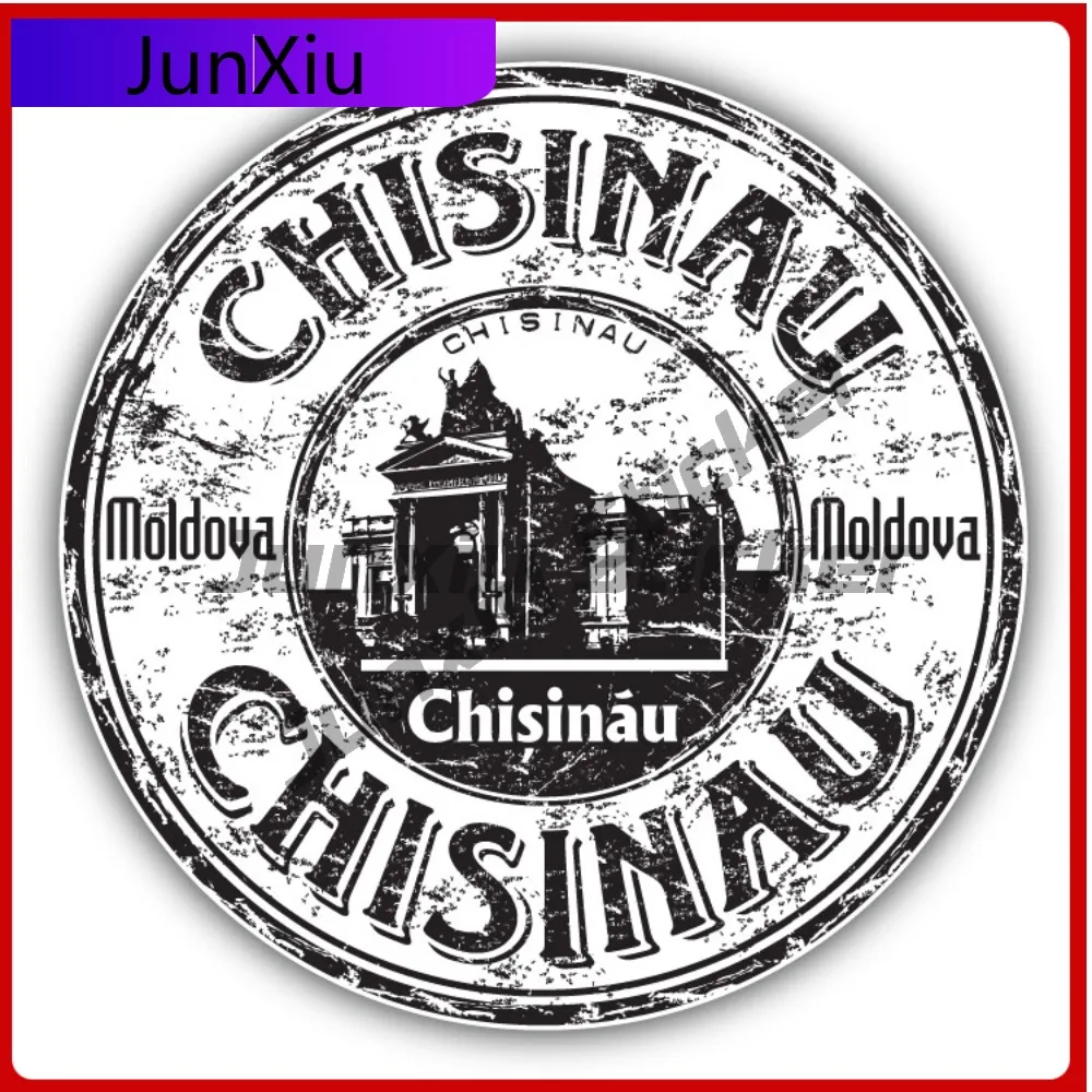 Chisinau Moldova Creative Sticker Travel Stamp Car Decal Bumper Stickers Anime Style Wall Use For Lapt Vehicle Exterior Decor