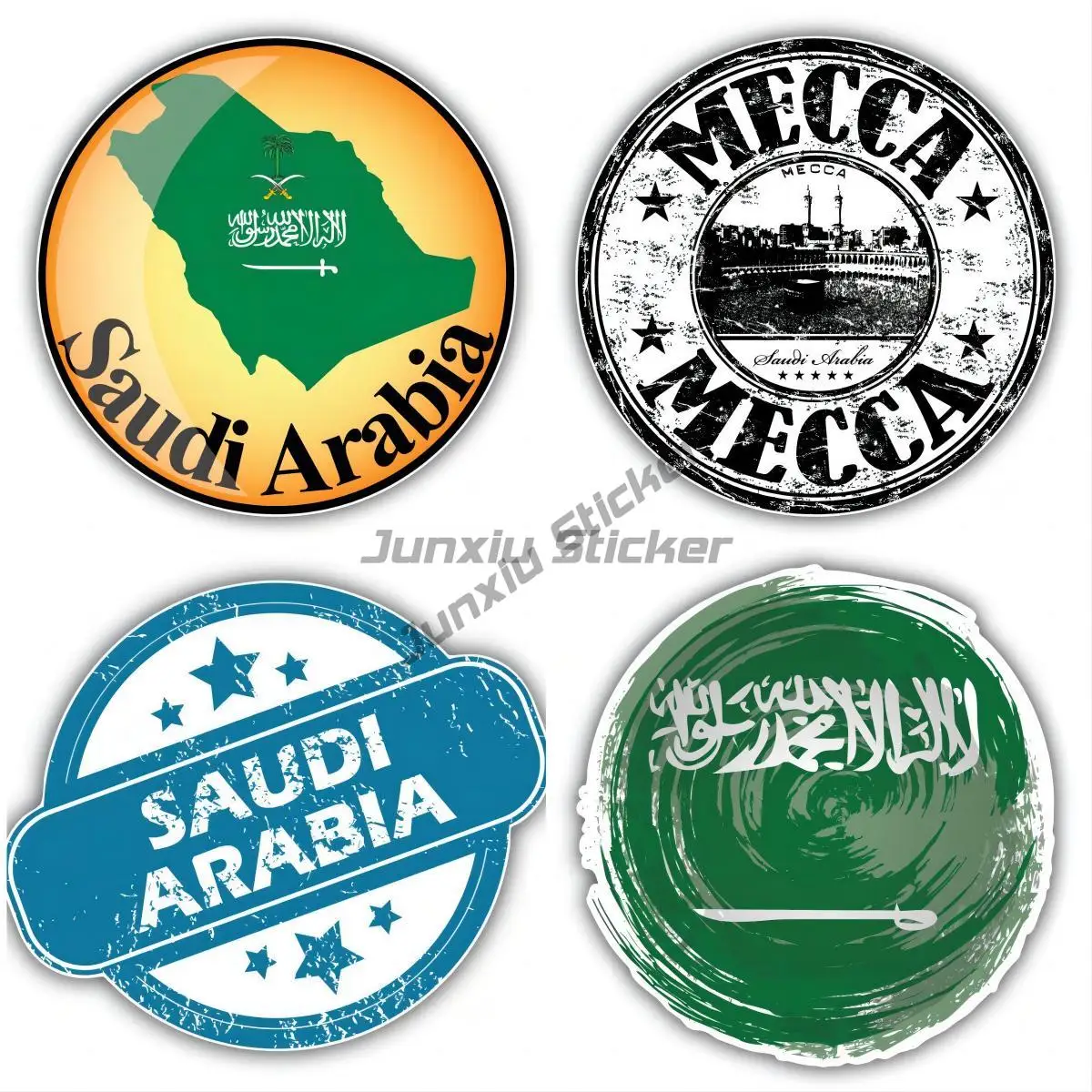 Mecca Saudi Arabia Garbage Travel Stamps Car and Accessories Ornaments Jdm Decor Robot Gadgets
