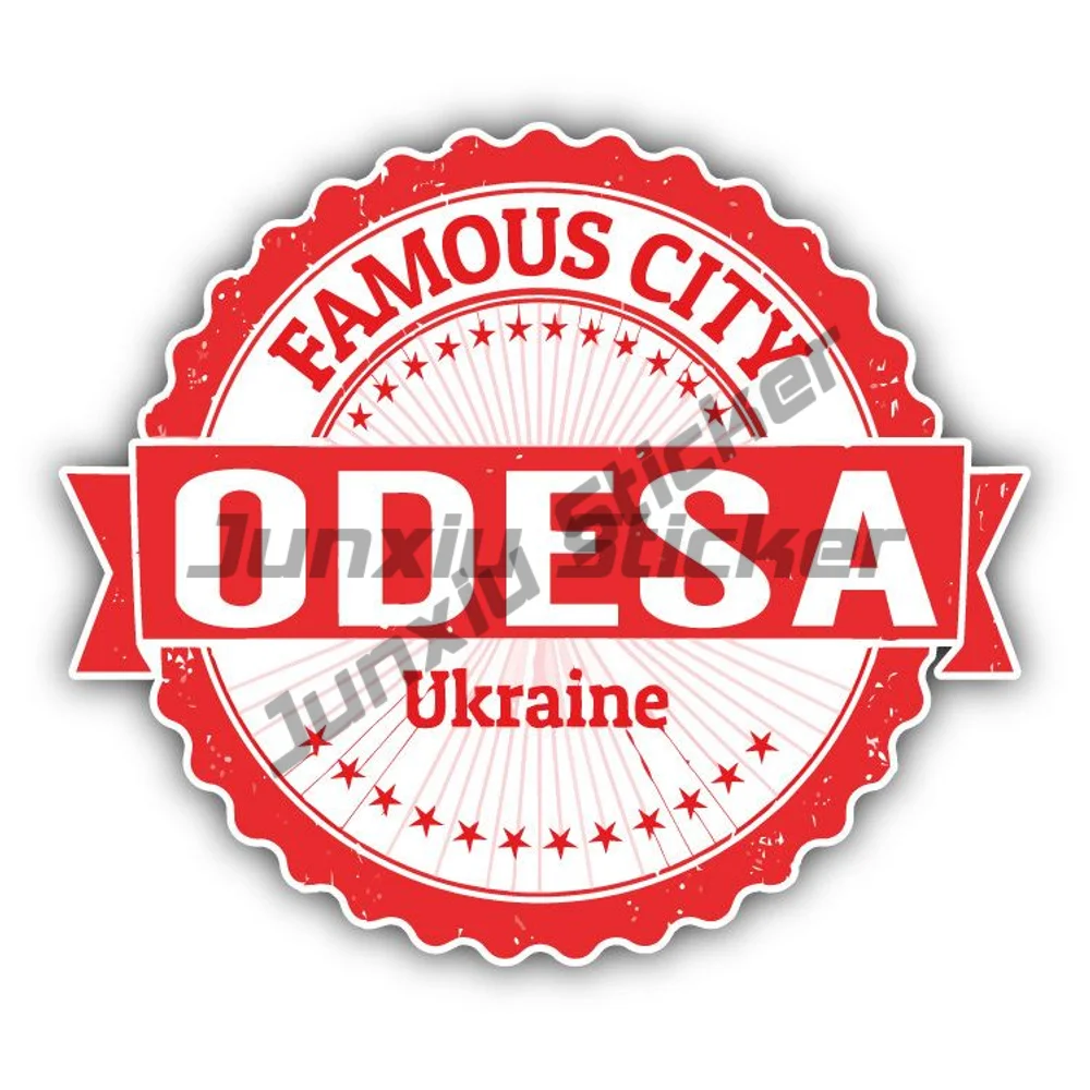 Odesa City Decal Ukraine Travel Stamp Sticker Car Funny Wall Decor UV Resistant Sticker Trendy Phone Case Waterproof Vinyl Hot