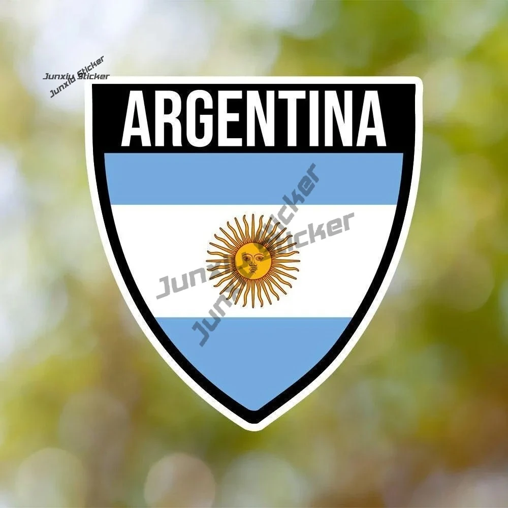 Argentina Flag Soccer Fan Cartoon Sticker Love Argentina Emblem Map Patagonia Ruta 40 Travel Stamp High-quality Vinyl Decals Pvc