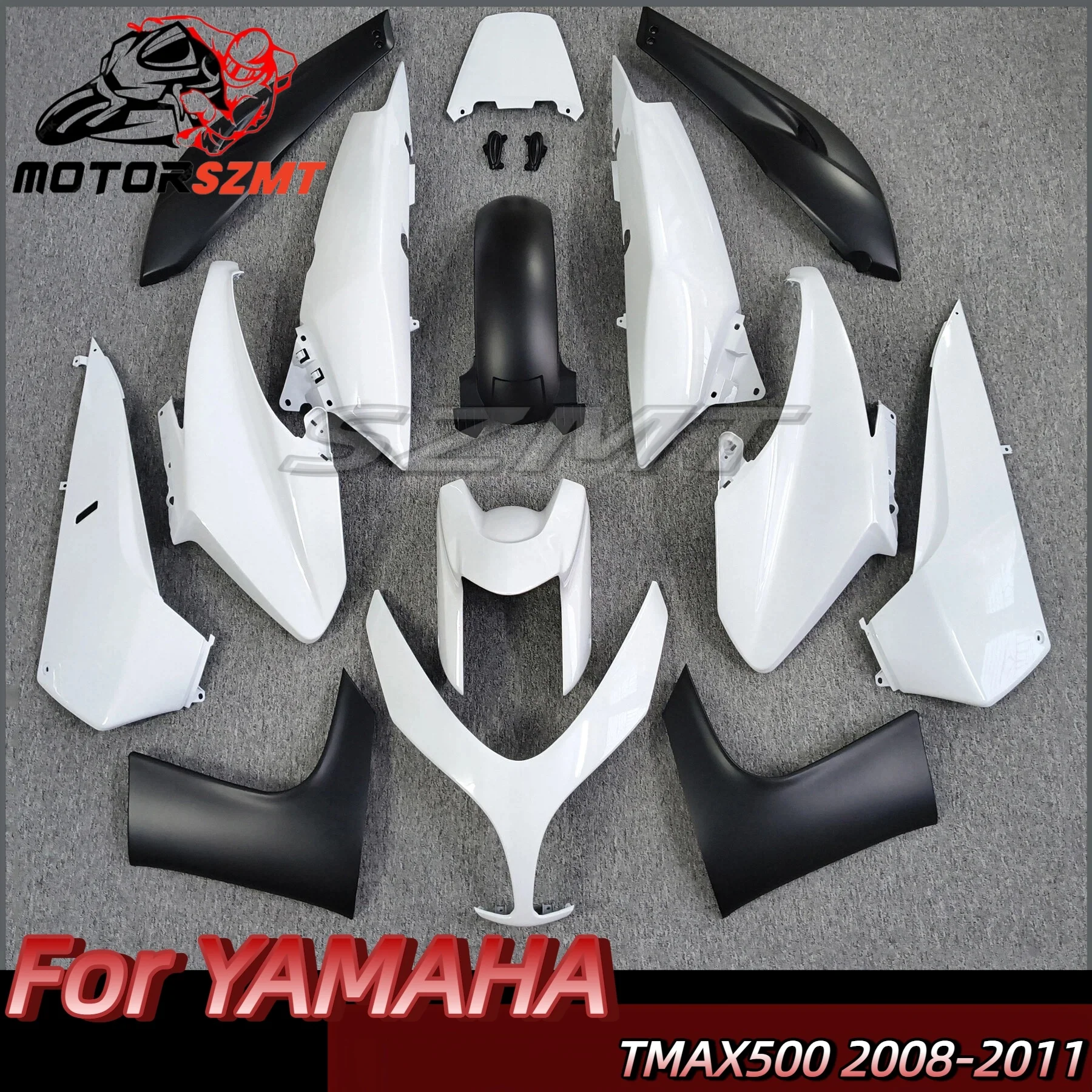 Fairings FOR T-MAX500 2009 unpainted Full Body Kits FOR TMAX 500 2008 - 2011 glossy Black Body Kits FOR T-MAX500 11 10