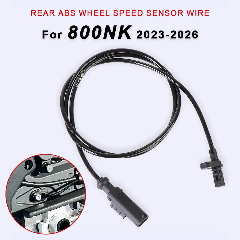 For CF Moto 800NK 800 NK CF800NK 2023-2026 Motorcycle ABS Wheel Speed Sensor Signal Wire Rear Wheel Silicone Cord Accessories