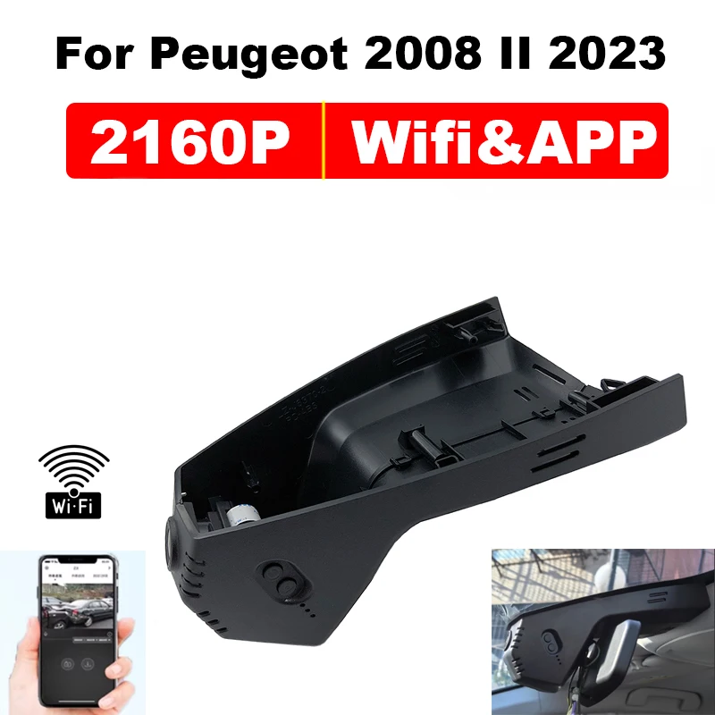 4K HD Wifi DVR For Peugeot 508 5008 508L 4008 2021 2022 ,for Peugeot 2008 II 2023,for Citroen C4 2021Video Recorder with GPS&APP