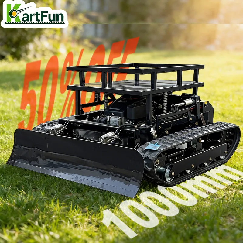 Heavy Duty Slope Remote Control Mower 608cc 1200mm Cutting Width High Power RC Mower for Steep Hill River Bank Roadside Grass
