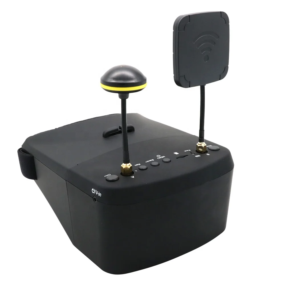 EV800D 5.8G 40CH 5 Inch 800*480 Video Headset HD DVR Diversity FPV Goggles With Battery For RC Model RC FPV