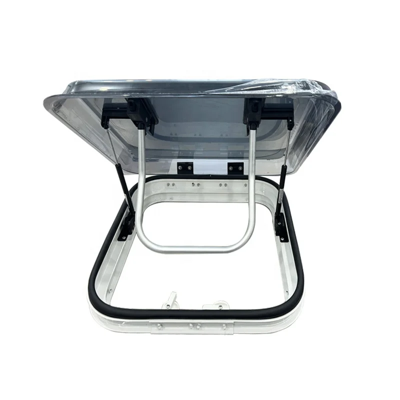 High Quality 800*500mm Aluminum Alloy LED Skylight For RV Camper Roof Ventilation Direct Chinese Factory Caravan RV Body Parts