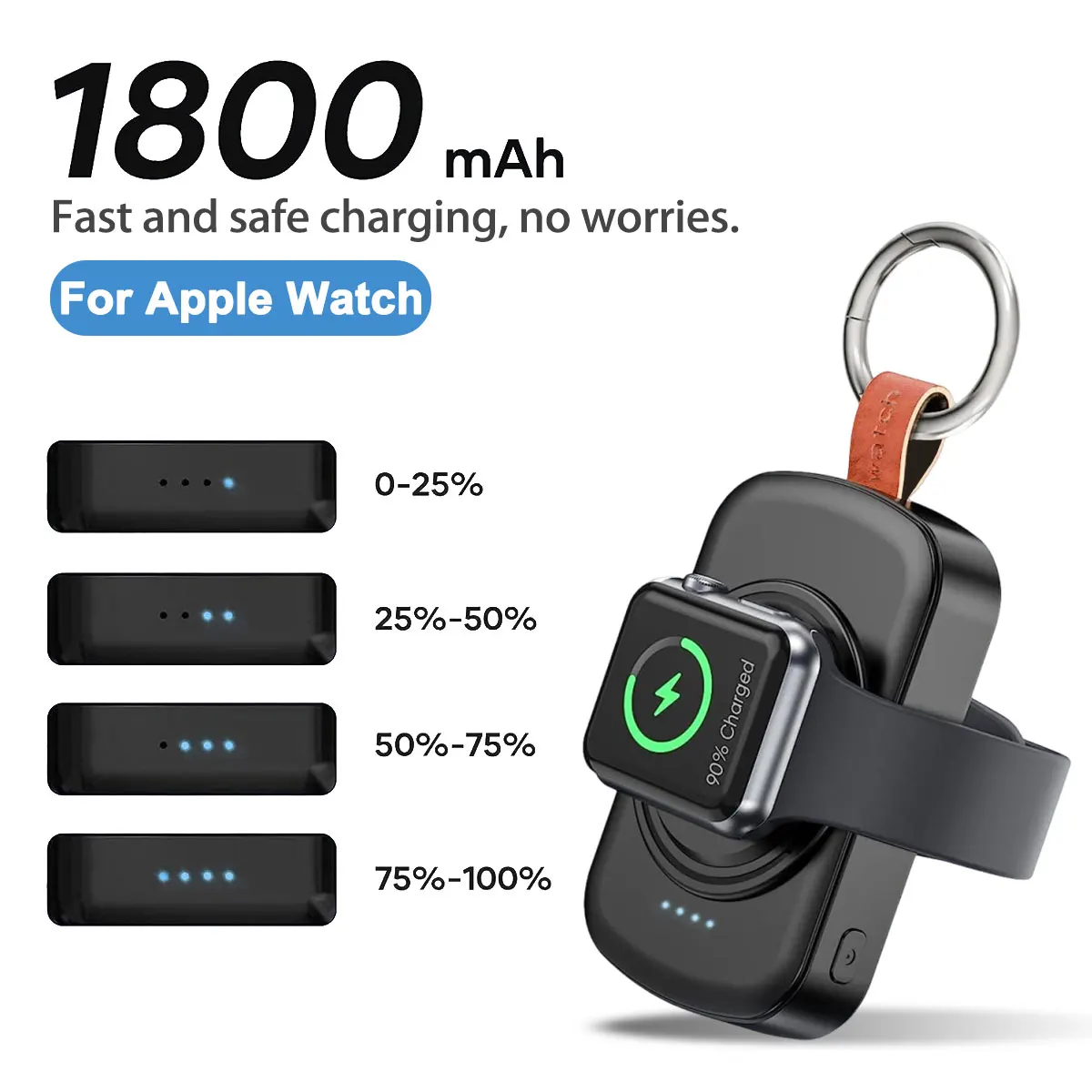 Portable Charger Compatible for Apple Watch Series 10/9/8/7/6/SE/5/4/3/2/1 & Ultra Smart Watch Power Smartwatch Portable Charger