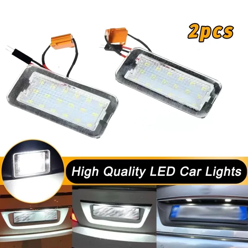 2Pcs Canbus for Fiat 500 500C Abarth 2007--2012 2013 2014 2015 2016 2017 2018 2019 2020 LED Number License Plate Lights Lamps