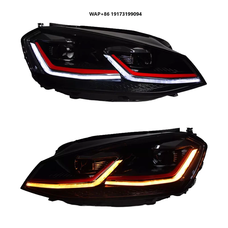 For-Volkswagen Golf 7 Golf 7.5 Head Light Headlight 2013 2014 2016 2019 Accessories Upgrade VW GTI Mk7 MK7.5 LED Headlights