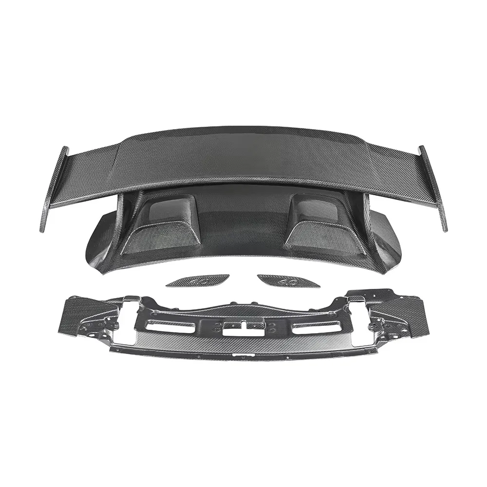 For Pors 911 2012 2013 2014 2015 2016 2017 2018 2019 991 Upgraded Dry Carbon Fiber GT3 Tail Wing or TKT Tail Assembly