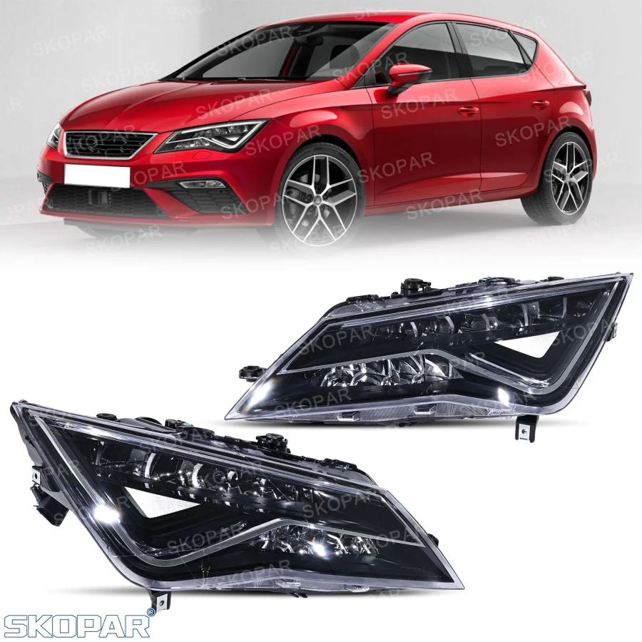For SEAT Leon 2013 2014 2015 2016 2017 2018 2019 2020 Halogen to LED Upgrade Front Headlamp Headlight Turn Signal Plug and play