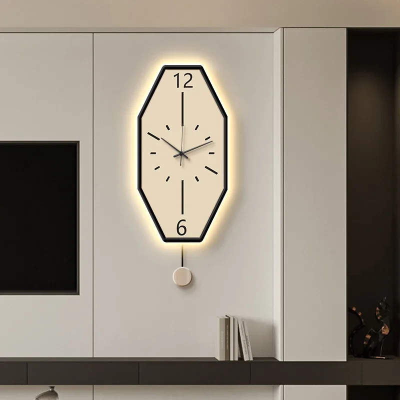 Vintage Light Wall Clock Office Aesthetic House Art Office Wall Clock Living Room Modern Wand Klok Woonkamer Home Decoration