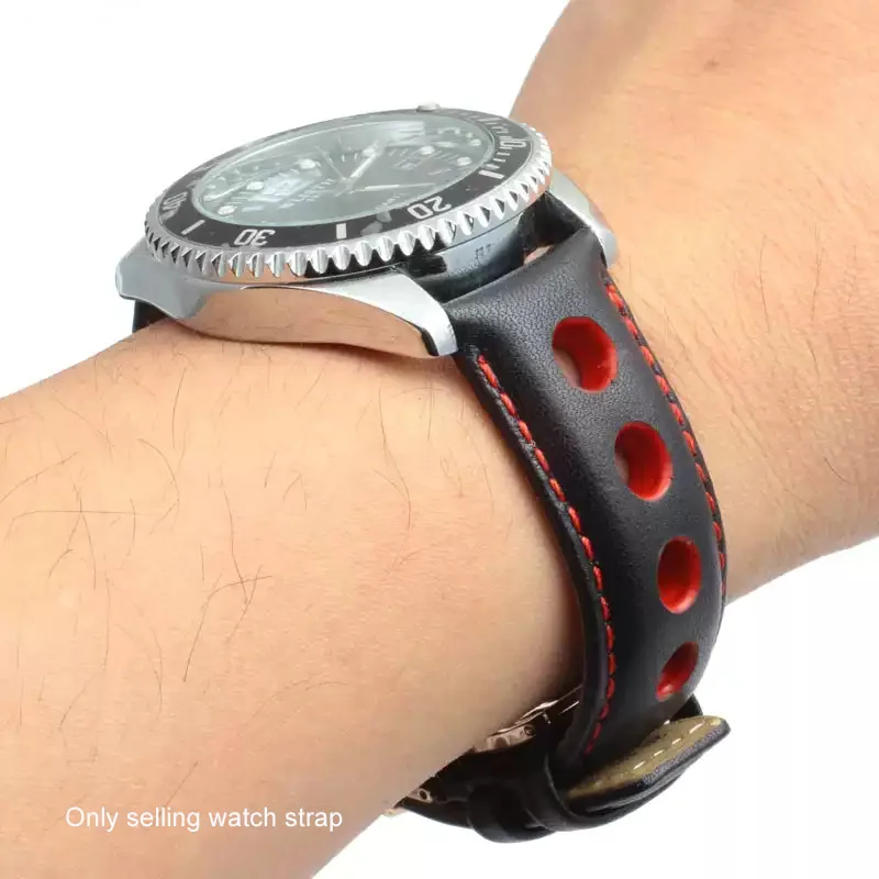 20mm Genuine Leather For Tissot 1853 Sports Watchband Racing PRS516 T91 T044430A 1853 Top layer cowhide chopin strap accessories
