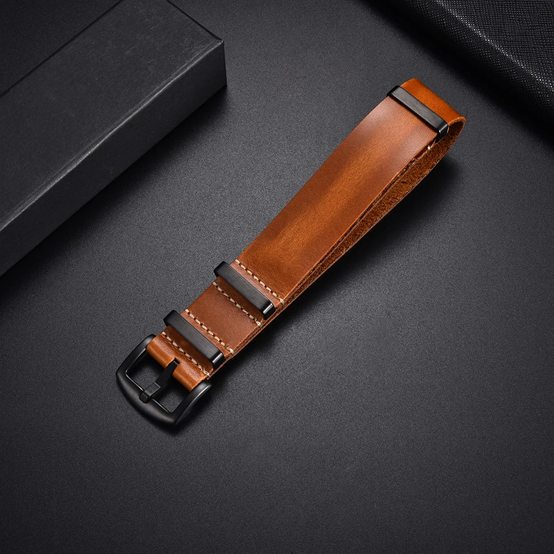 Genuine Leather Strap 18mm 20mm 22mm 24mm Cowhide Wrist Straps Watch Bracelets Handmade Retro Replace Premium Watchbands
