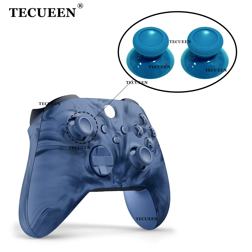 2pcs Thumb Stick Grips for Xbox Series X S Controller 3D Rocker Analog Joystick Caps ThumbSticks Cover Stormcloud Vapor