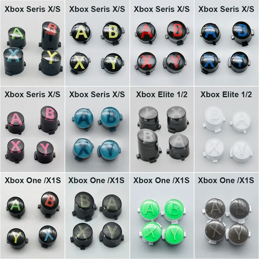 For XBOX Series X S Wireless Controller Replacement ABXY Button kit For Xbox One S X1S Elite 1 2 Gamepad Buttton Set Accessories