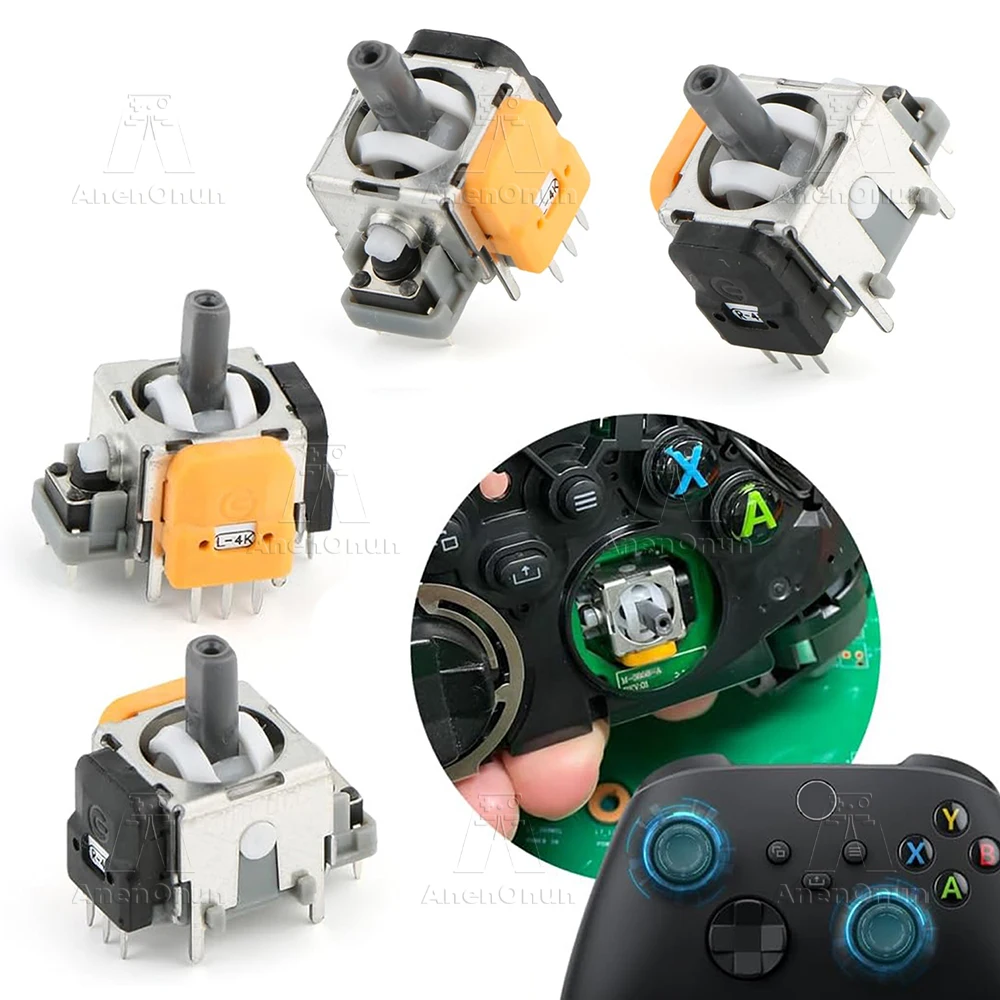 Hall Effect Joystick for Xbox Controller No-Drift Gamepad Thumbstick 3D Analog Sensor Durable Upgrade Replacement Repair Parts