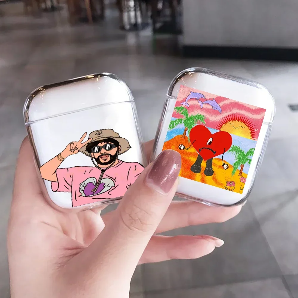 Yo Perreo Sola Bad Bunny Maluma Clear Earphone Case for Airpods Pro 3 Bluetooth Charging Box for Airpod 4 3 2 1 Protective Cover