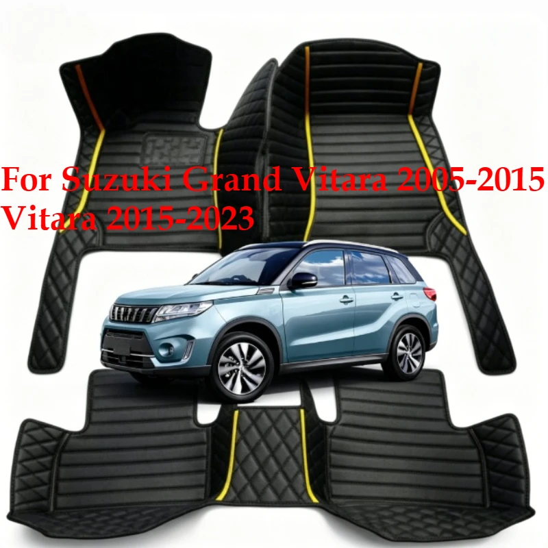 OMANE Custom Car Floor Mats For Suzuki Grand Vitara 2005-2015 Vitara 2015-2023 Carpets Foot Coche Accessorie
