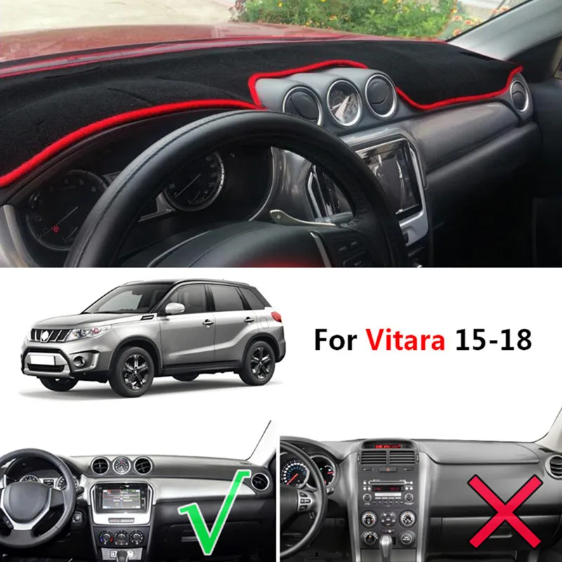 Car Styling For Suzuki Vitara LY Escudo 2015-2019 2020 2021 2022 2023 2024 Dashboard Cover Mat SunShade Carpet Protector Cushion