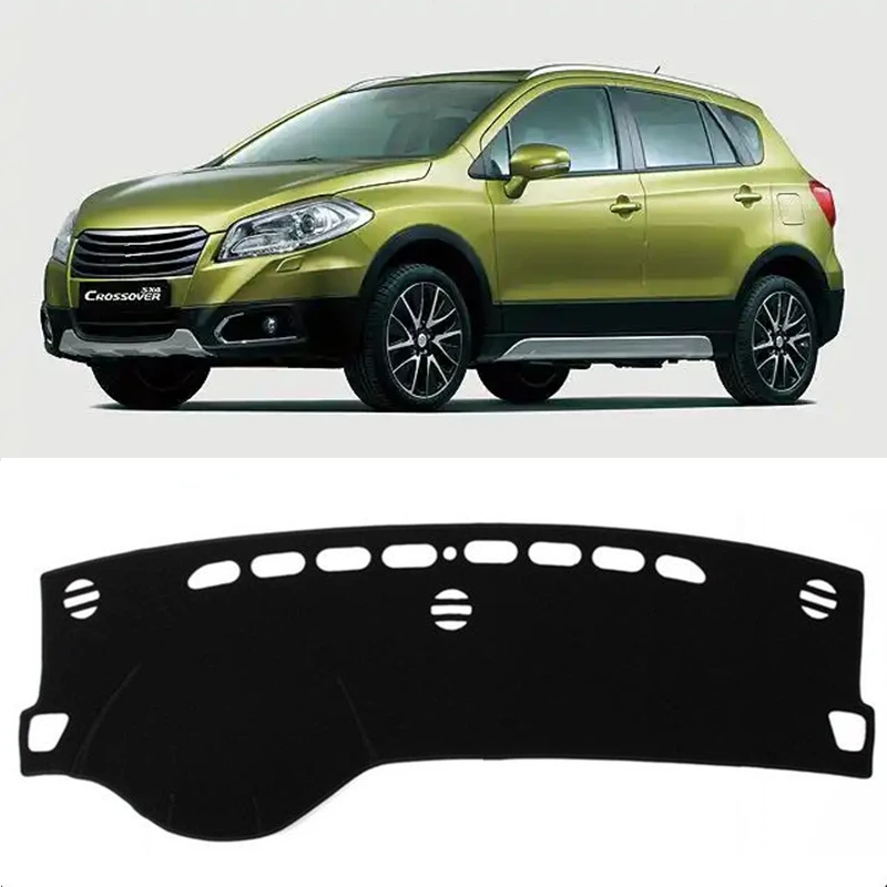 For Suzuki SX4 Crossover S-Cross 2014-2020 2021 2022 2023 2024 Dashboard Cover Mat Pad Dash Sun Shade Carpet Rug Car Accessories