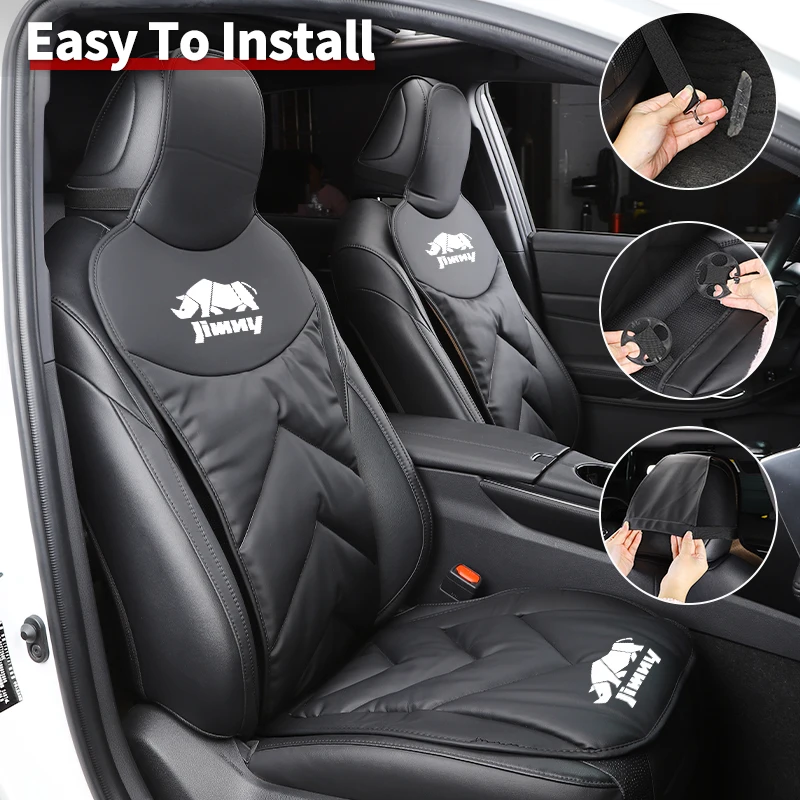 Car Seat Cover Front Rear Seat Leather Cushion Pad Protective Mat For Suzuki Jimny vitara Alto Swift Grand Vitara Ignis DZire