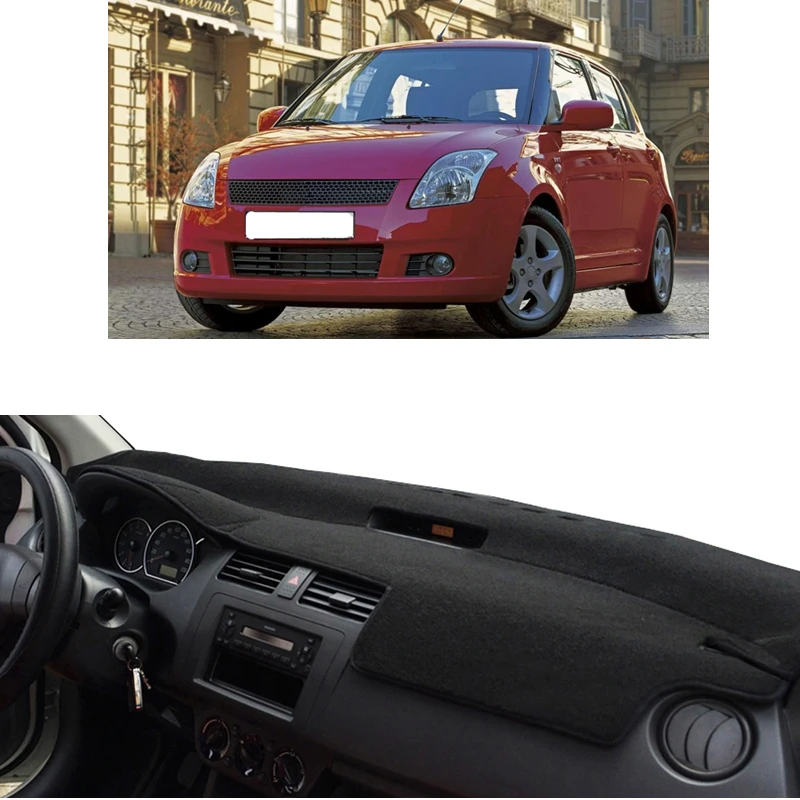 For Suzuki Swift Sport 2005 2006-2010 Dashboard Cover Mat Anti-UV Dashmat Instrument Sun Shield Carpet Protector Car Accessories