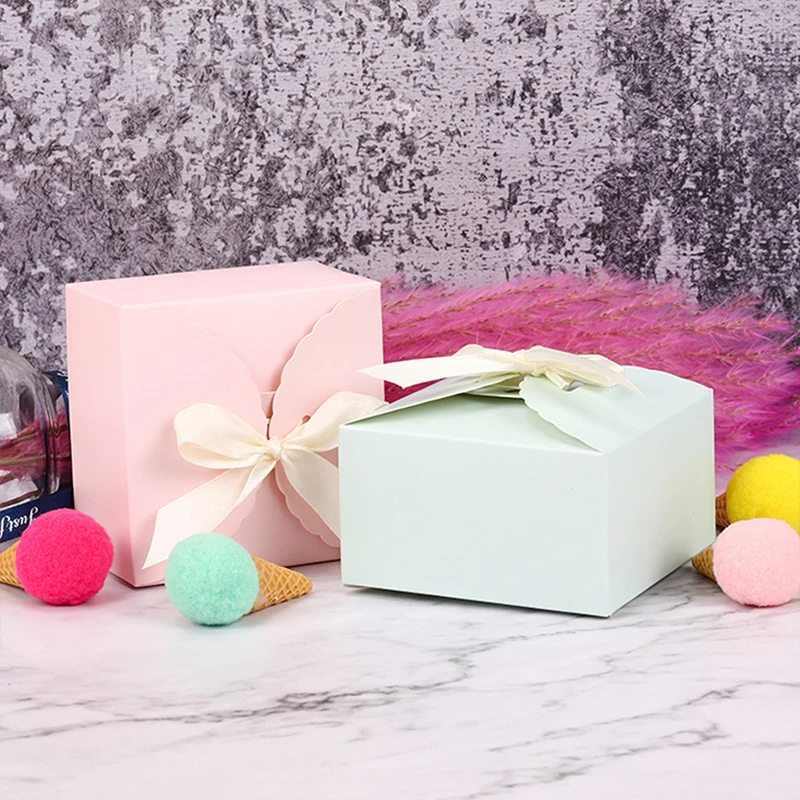 10 Pcs Easter Gift Box Rabbit Easter Eggs Candy Boxes DIY House Packing Biscuit Bags Happy Easter Party Decoration Paper Box