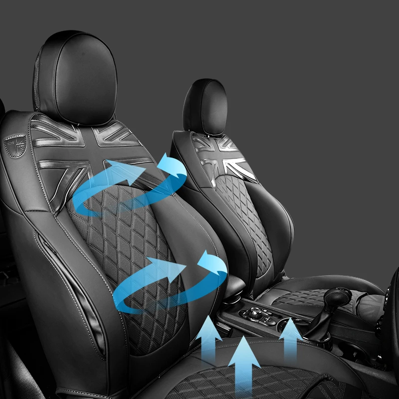 Car Full Seat Covers Protection Leather Accessories for Mini Cooper R56 R50 R53 R55 R57 R58 R59 R60 F56 F55 F57 F54 F60 2025 New