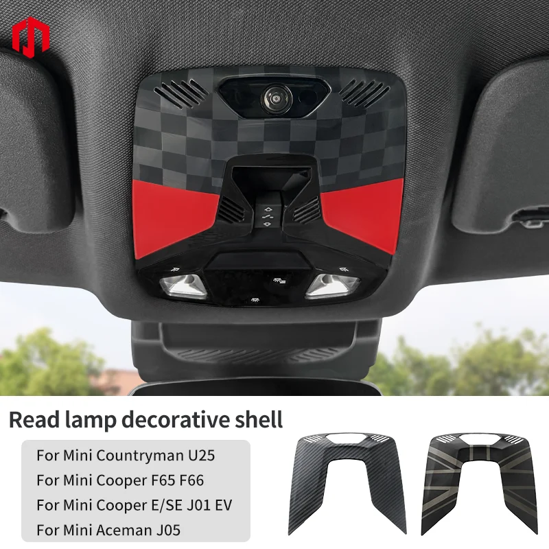 For Mini Cooper S F65 F66 U25 Countryman E/SE J01 EV Aceman J05 Reading Light Frame Trim Stickers Decor Car Interior Accessories