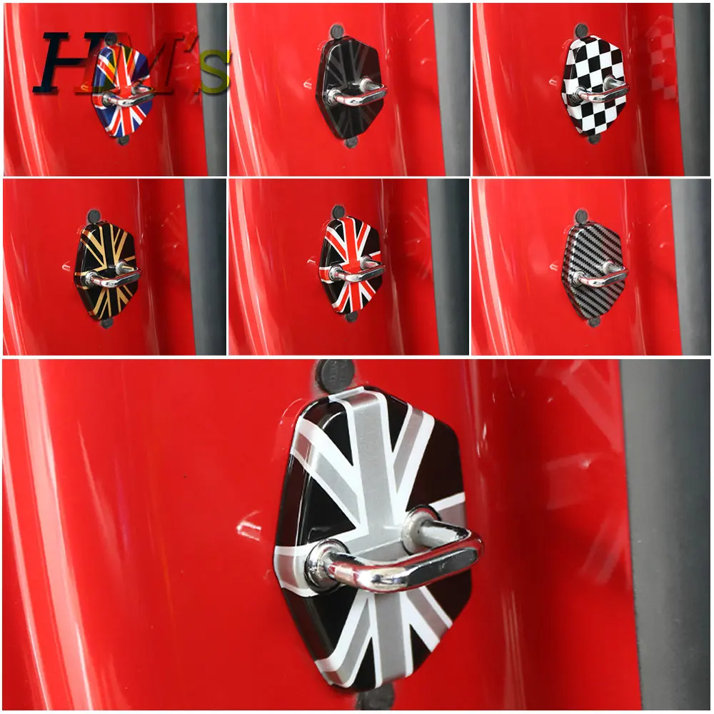 Compatible with Mini Cooper R50 R52 R53 R56 R57 R58 R59 2007-2016 Car Door Rust Resistant Door Lock Buckle Cover Accessories