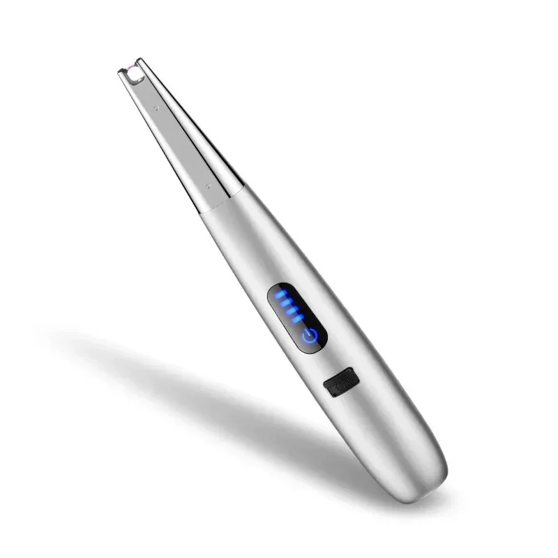 Pulse Plasma USB Charging Portable LED Lighting Windproof Metal Single Arc Home Kitchen Outdoor Camping Barbecue Men's Gifts