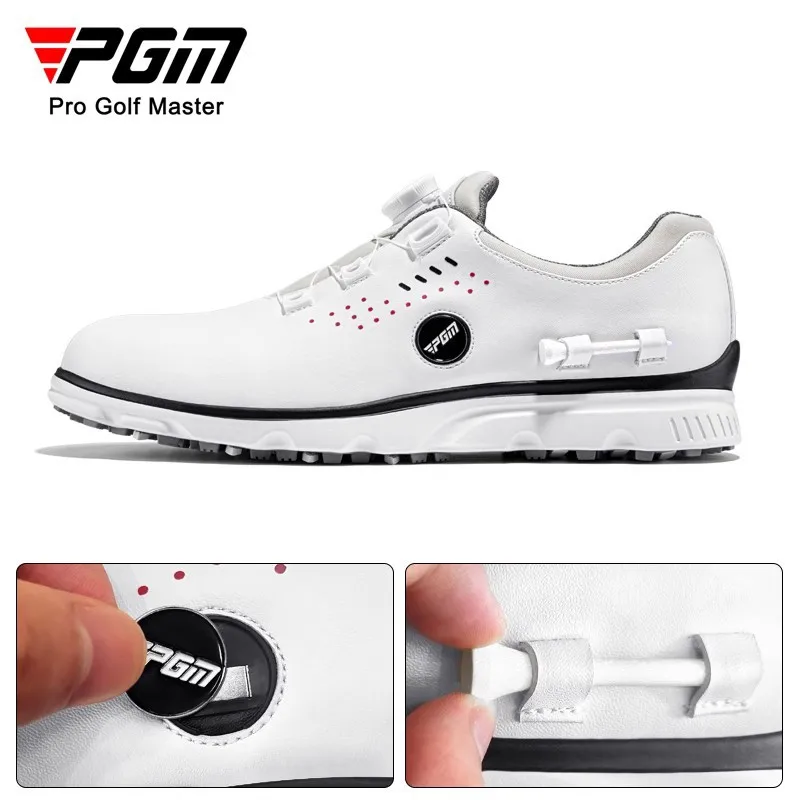 PGM Golf Shoes Men's Summer Men's Breathable Waterproof Sports Shoes Knob Shoelaces Shoes Magnetic Mark with Ball TEE XZ302