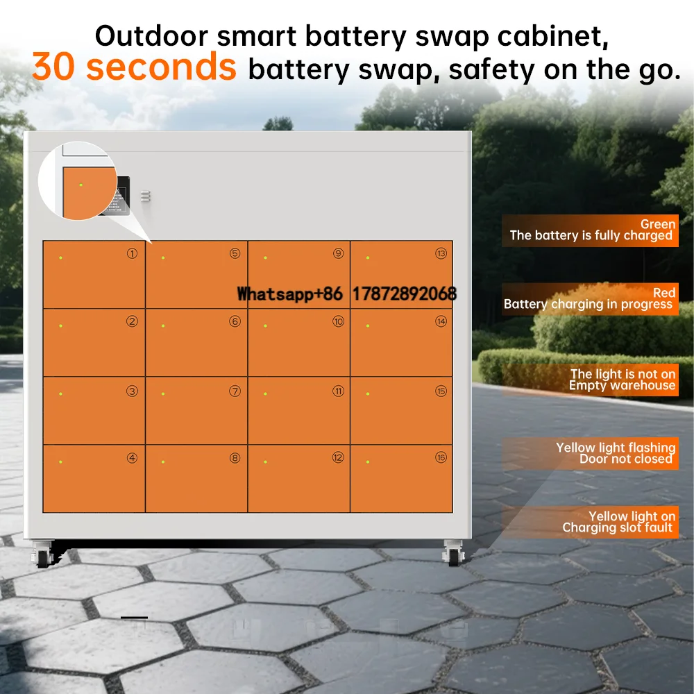 48v 60v 72 Volt E-bike Battery Charger Station Electric Motorcycle Power Supply Outdoor Battery Swapping Station