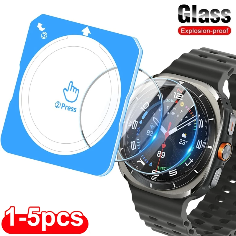 Tempered Glass For Samsung Galaxy Watch 47mm 40mm 44mm 45 46 43 42mm Premium Screen Protector Galaxy Watch Ultra 8 7 6 5 4 Glass